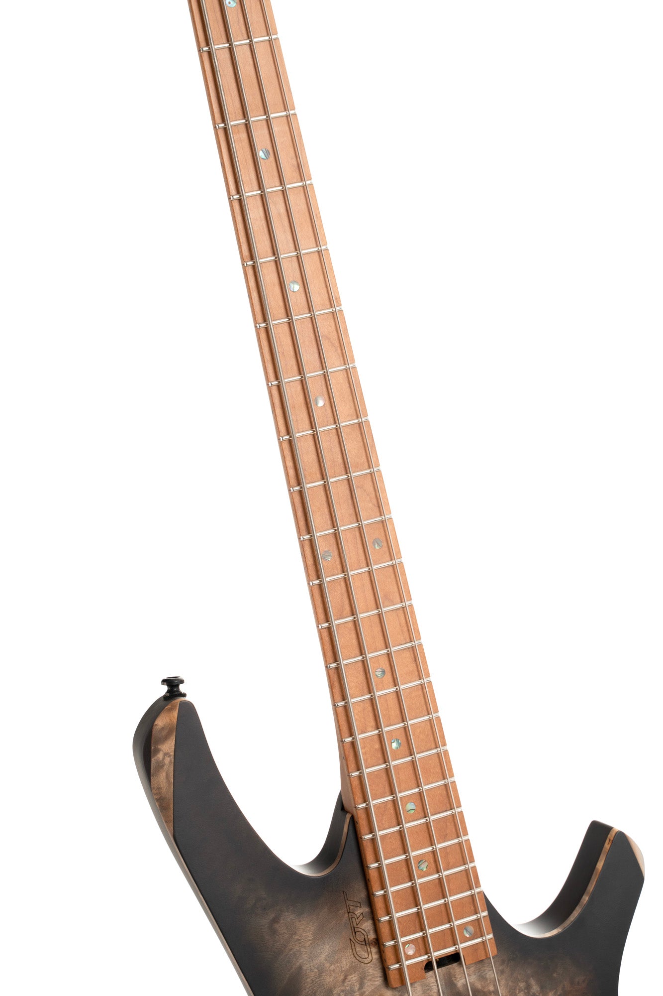 SPACE 4 BSDB, corps érable, table peuplier figuré, manche 7 pièces, micros et EQ Bartolini MK-1, star dust black, housse