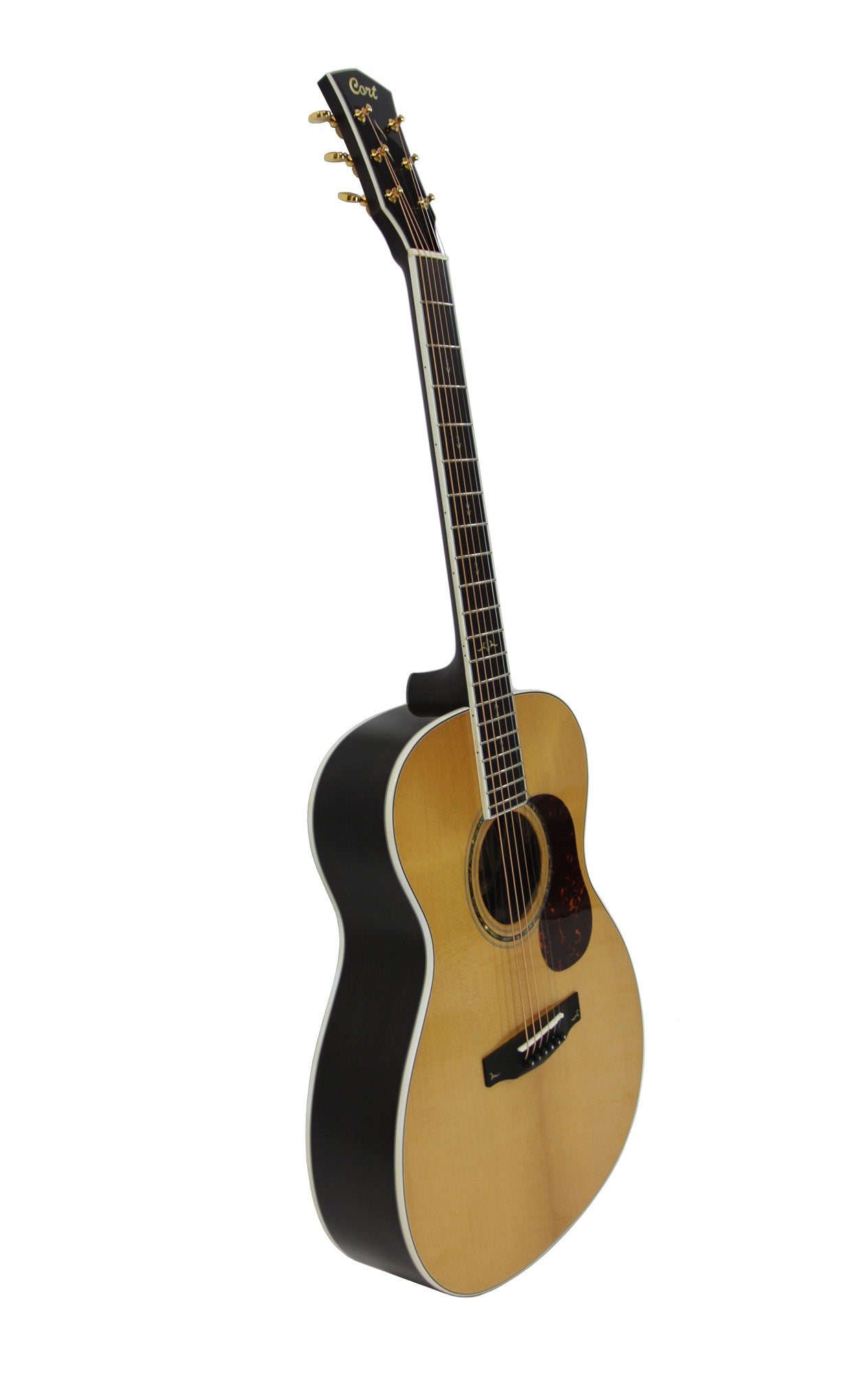 GOLD-O8, forme Orchestra Model, table épicéa Sitka massif torréfié, fond & éclisses pau ferro massif, naturel brillant