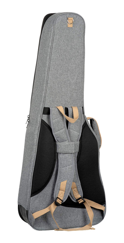 OGBCL-DLX-GY, housse Deluxe pour guitare classique 4/4, coton résistant et déperlant, rembourrage intérieur 20mm, 2 poches, gris