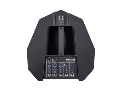 Système de sonorisation 500W, table de mixage 6 canaux, Bluetooth, subwoofer 8", sac de transport inclus, noir