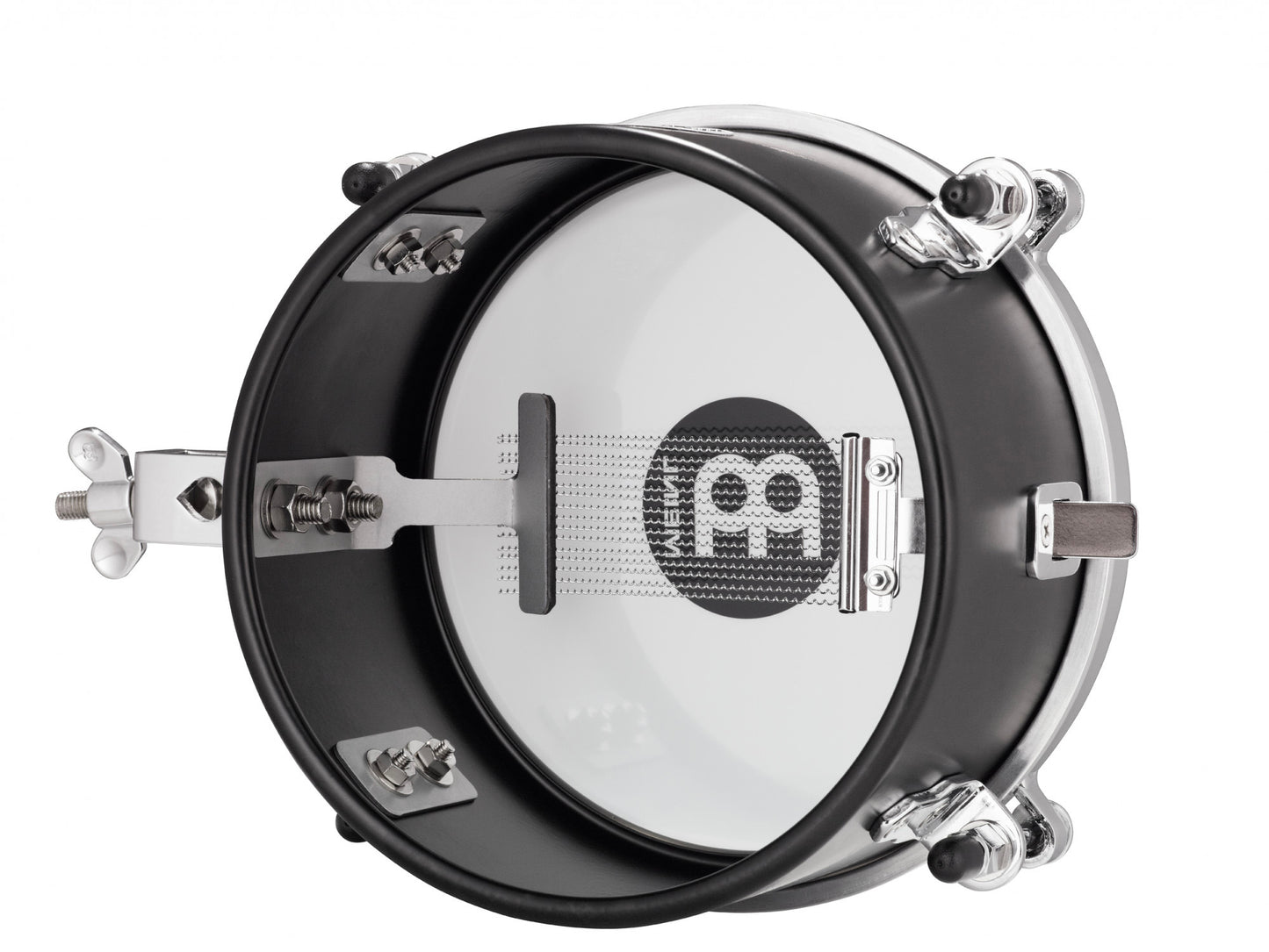 Snare timbale 8", fût acier, avec attache robuste, système d'enclenchement rapide du timbre, noir