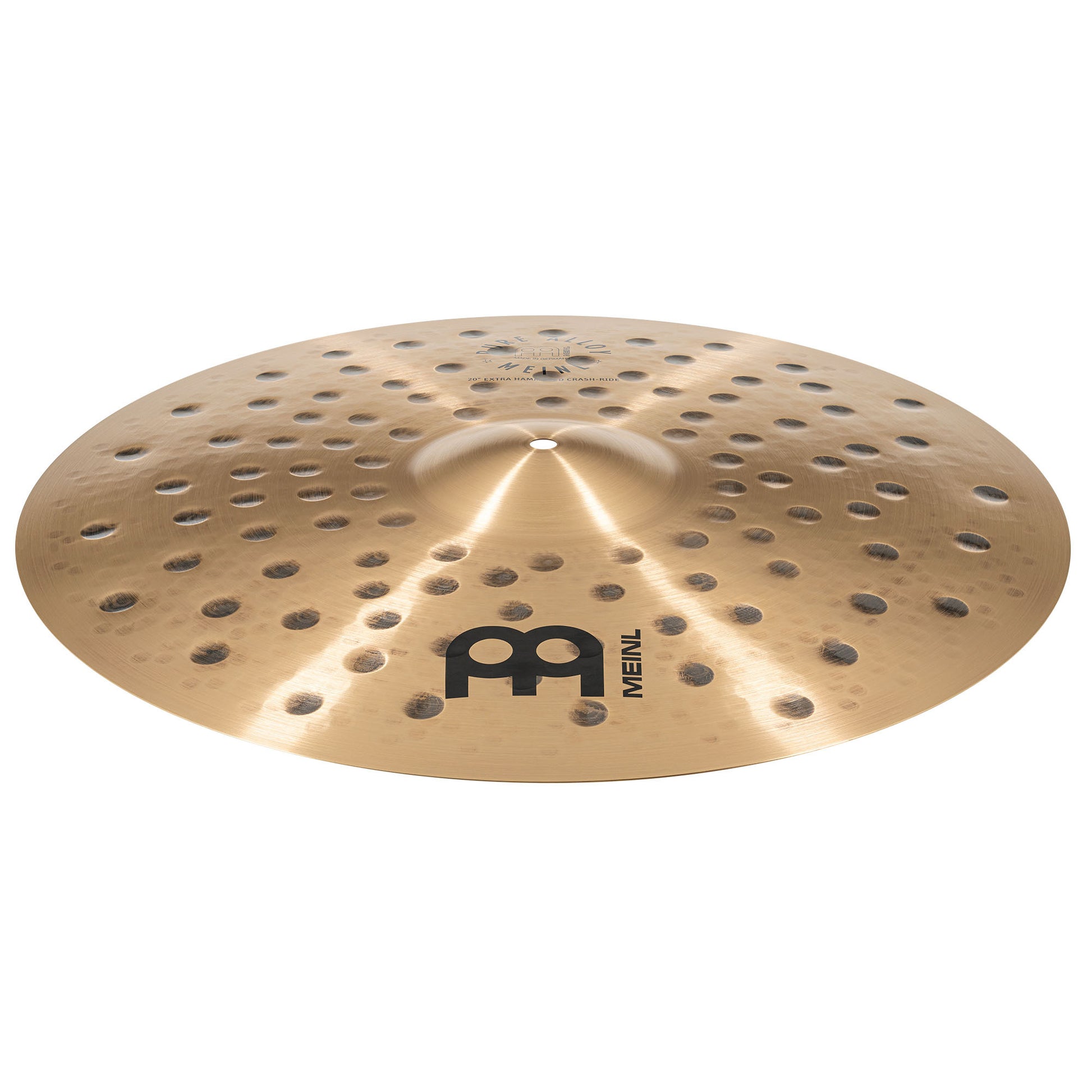 Crash Ride 20" Extra Hammered Meinl Pure Alloy fini traditional martelé