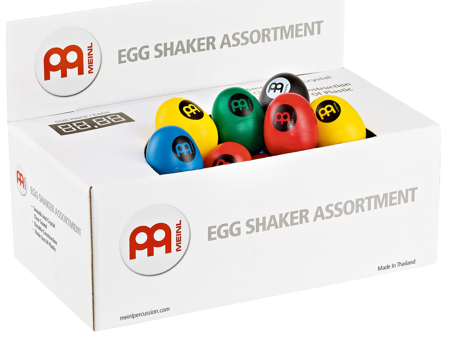 Boite contenant 60 oeufs shakers plastique.