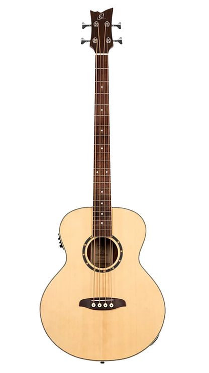 D7E-4, basse 4 cordes, EQ Ortega MagusPro/B, table épicéa, f/e acajou, manche acajou, naturel satiné