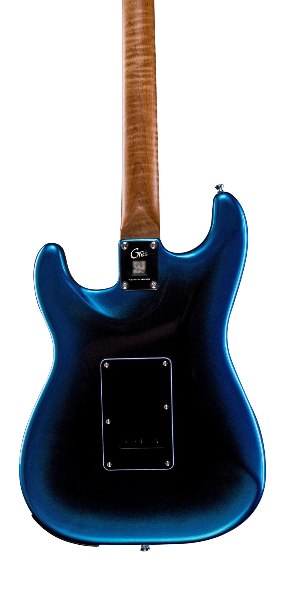 GTRS P800, corps aulne, manche érable flammé torréfié, touche palissandre, micros et processeur GTRS, dark night