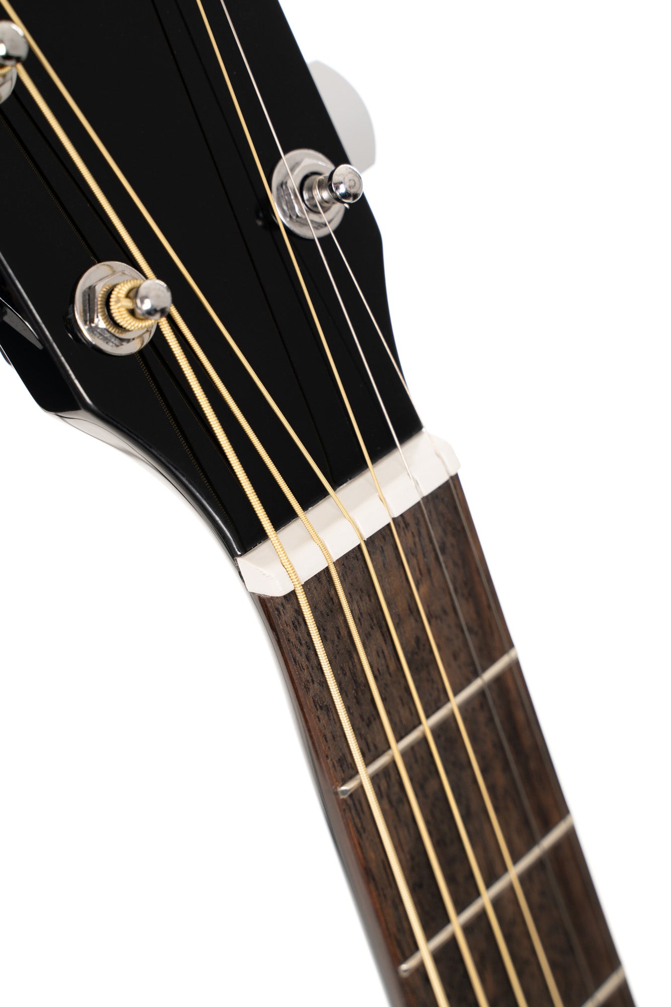 Earth 60, table épicéa massif, fond & éclisses acajou, touche laurier, noir brillant