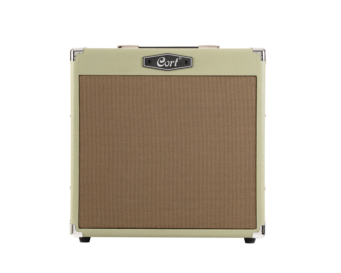 Ampli guitare 30W, 1x 10", 2 canaux, égaliseur 3 bandes, réverb, entrée Bluetooth, entrée CD/MP3 mini-Jack, vert pale
