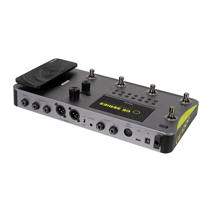 Pédalier multi-effets GE1000, fichiers MNRS provenant du cloud GE (IR, 2048pts d'échantillonnage), 255 presets utilisateur, noir
