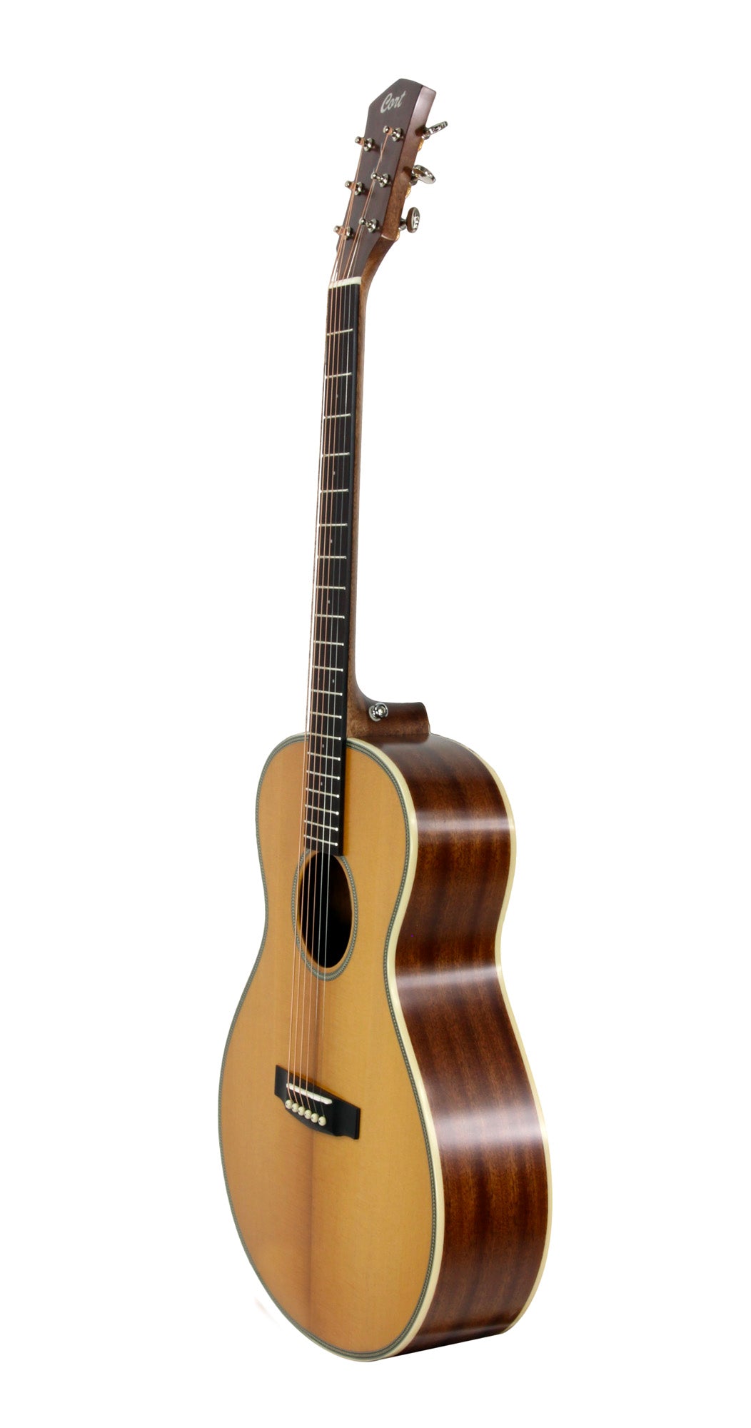 Essence MC4, table épicéa Sitka massif torréfié, f/e acajou, touche & chevalet palissandre, semi brillant