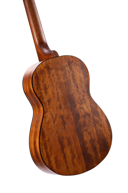 AC200 3/4, table épicéa massif, f/e acajou, manche acajou, touche merbau, sillet 45 mm, housse, naturel pores ouverts