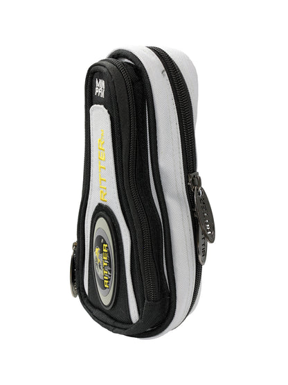 Mini sac, 1 poche, scratch ceinture, gris et noir