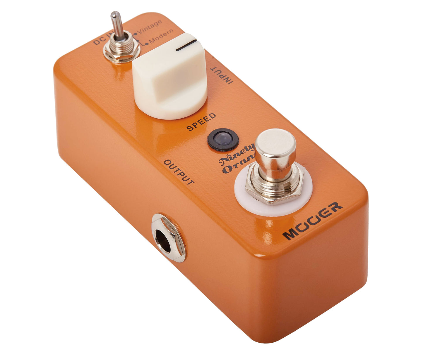Pédale NINETY ORANGE, phaser analogique 2 modes (Vintage/Modern), boîtier métal, true bypass, orange