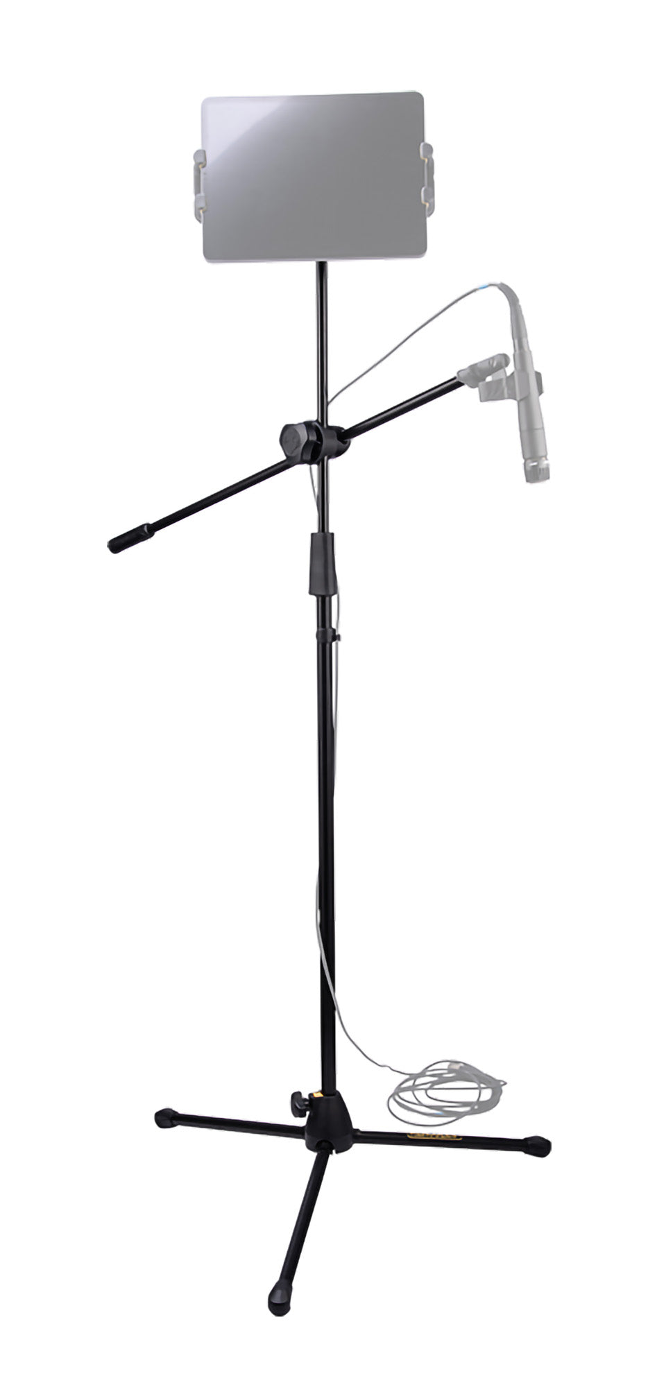 Support perche 2 micros, nouvelle attache perche 3 en 1 détachable, base du trépied en aluminium moulé