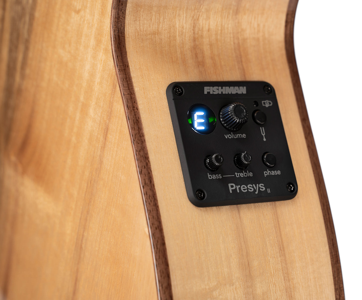 SFX-MY, myrtlewood massif torrefié, fond & éclisses myrtlewood, touche ovangkol, EQ Fishman Presys II, brun brillant