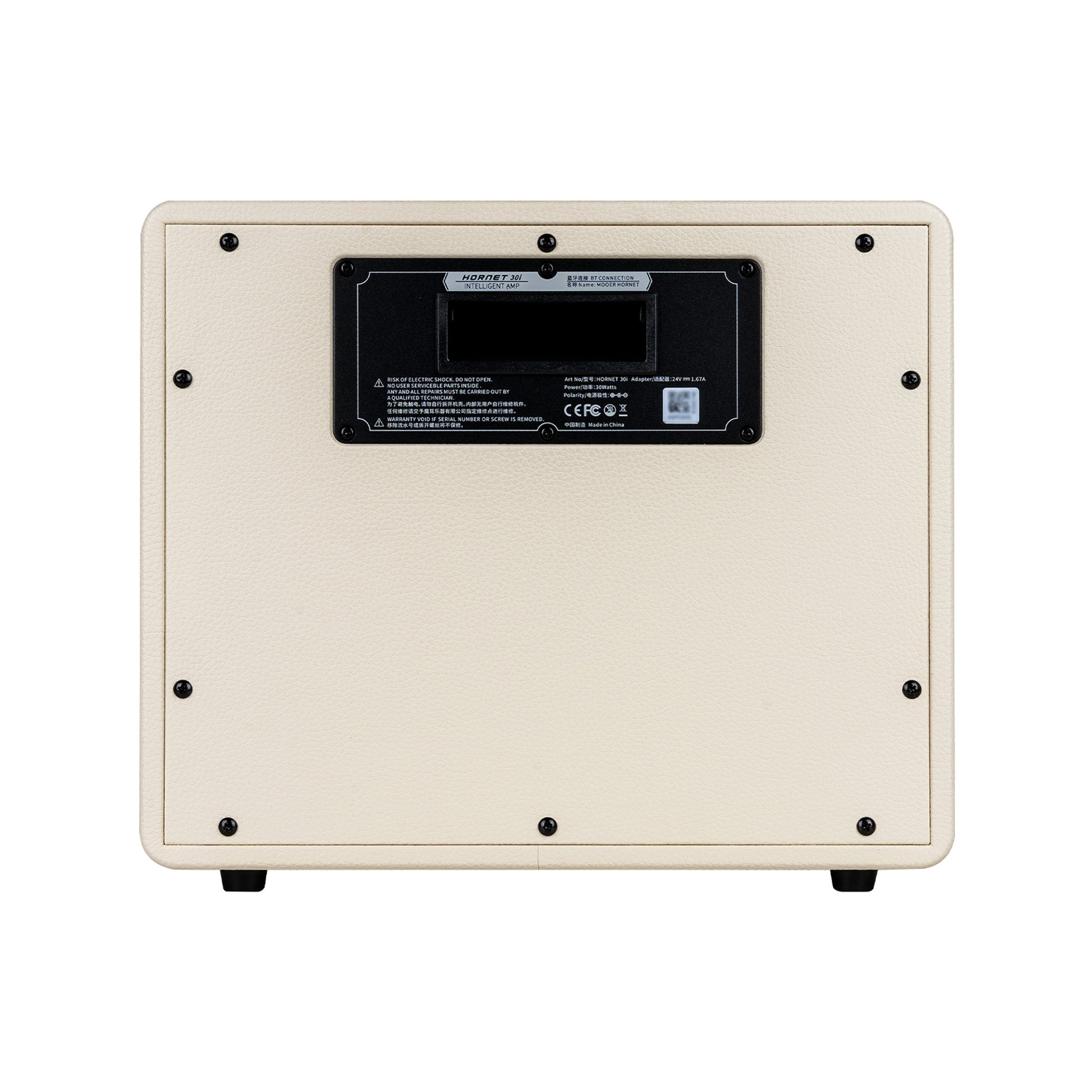 Ampli HORNET 30i, 30W, HP 8", 52 modélisations d'amplis, 49 effets, accordeur, looper, Bluetooth, USB-C, alimentation, blanc