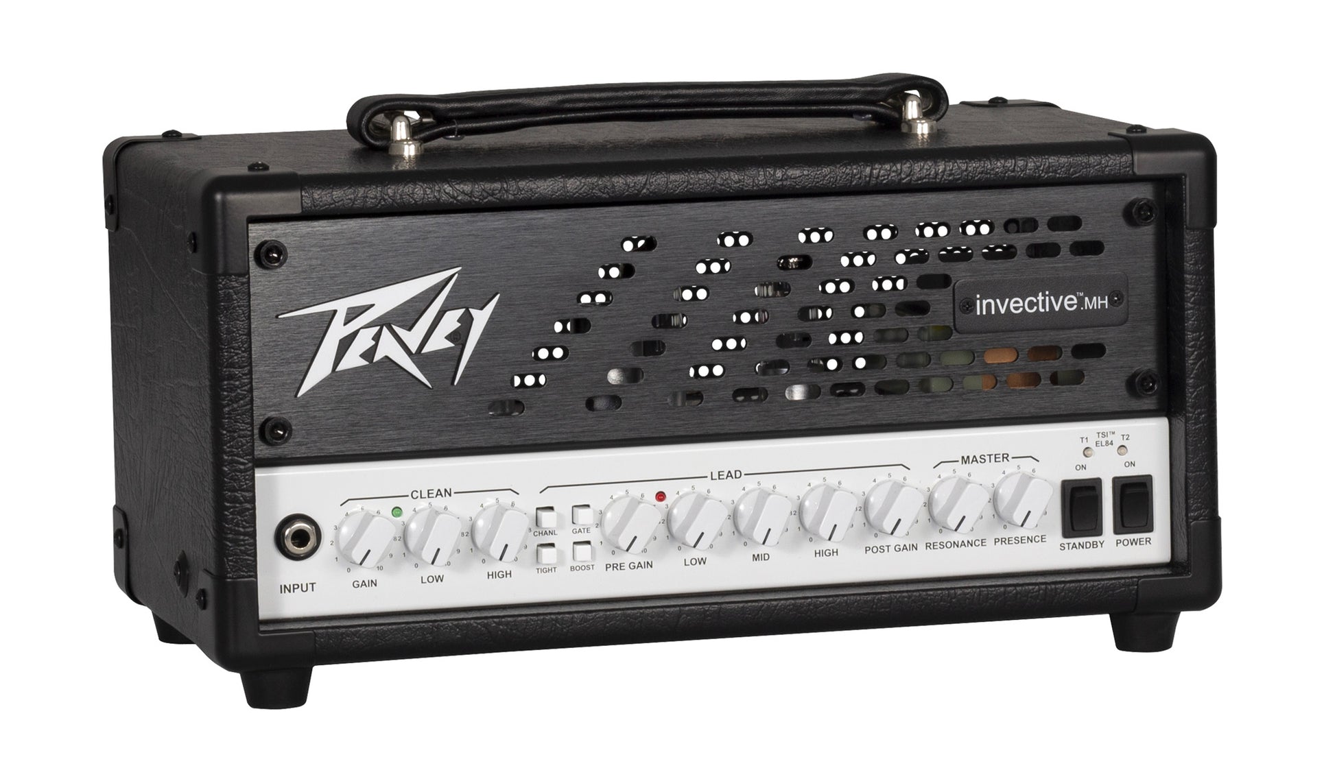 Tête amplifiée à lampes compact 20W, 2 canaux, EQ 3 bandes, sortie DI, finition noir