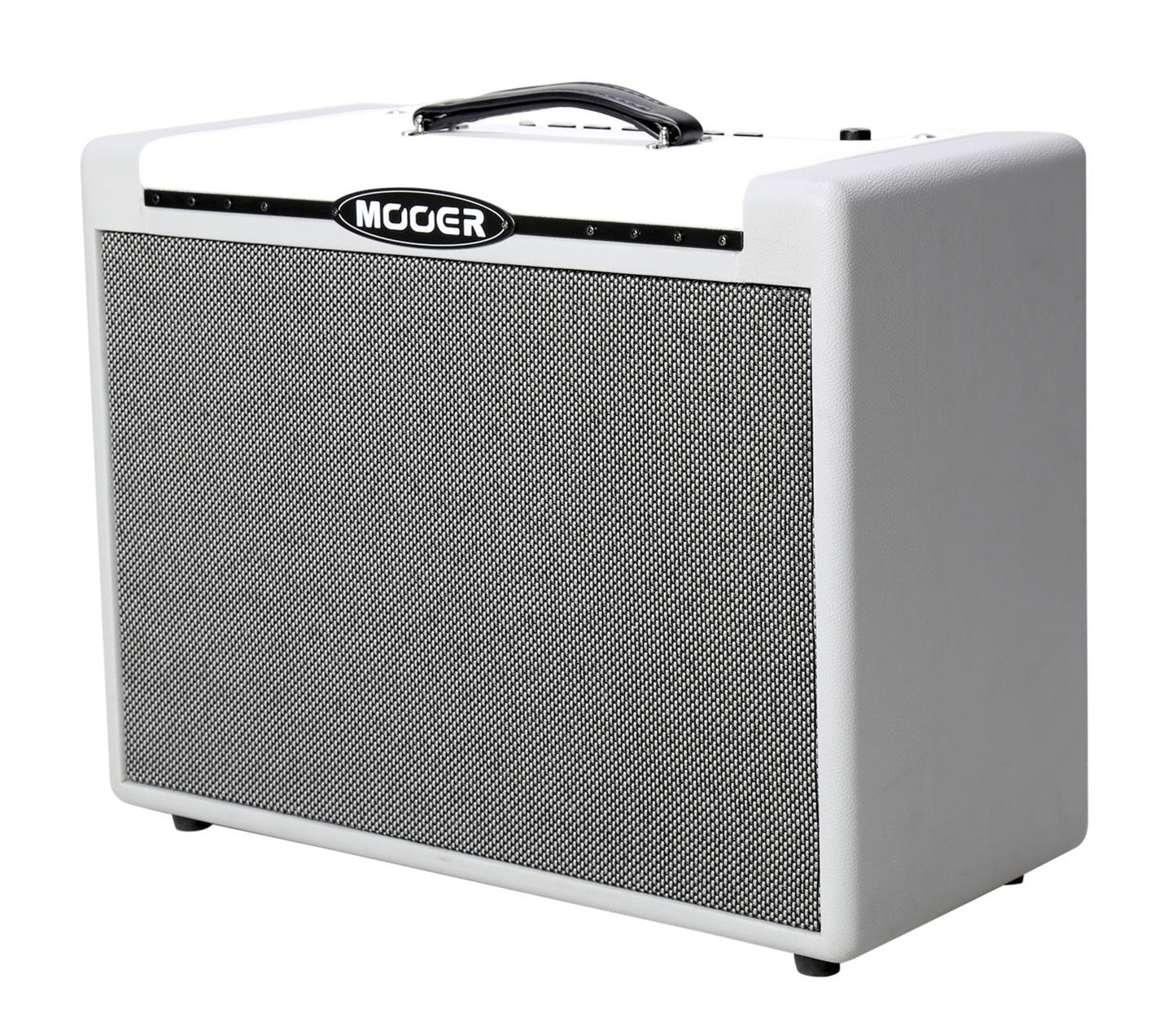 Ampli SD75, 75W, HP 12", 25 modélisations d'amplis, ampli de puissance Class A/B, 28 pédales d'effet intégrées, blanc