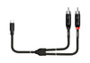 Kirlin UYC394-3BK Cable Usb Y 3M 2 RCA Noir