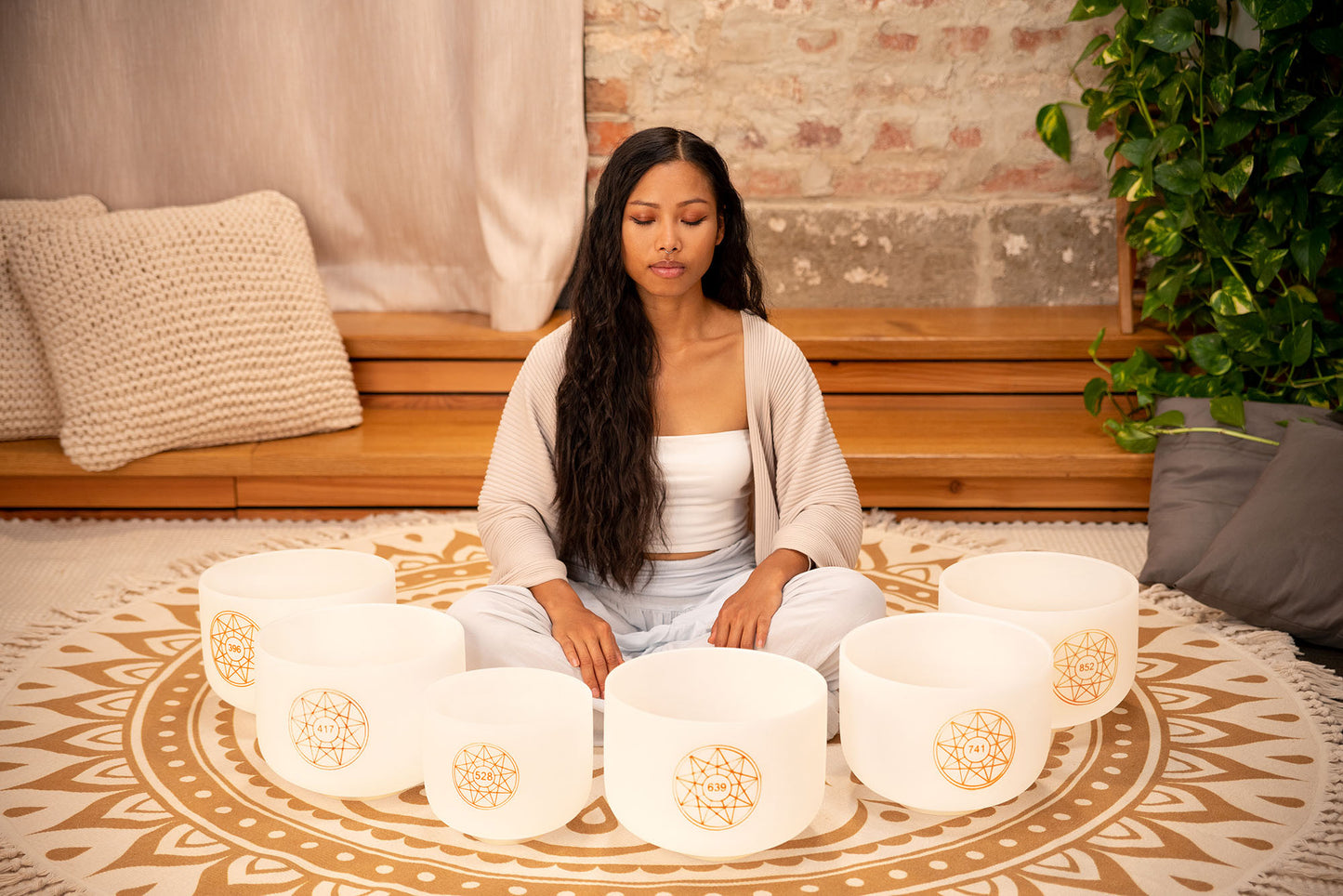 SET SINGING BOWL SONIC CRISTAL SOLFEGGIO