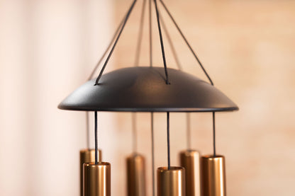 CHIMES SONIC ENERGY MOON 32", BRONZE