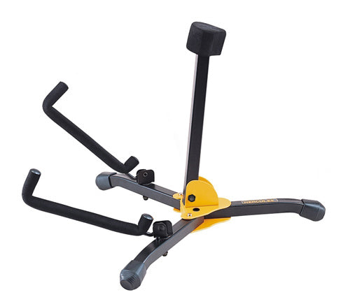 Support pour guitare acoustique, modèle compact entièrement pliant, avec housse