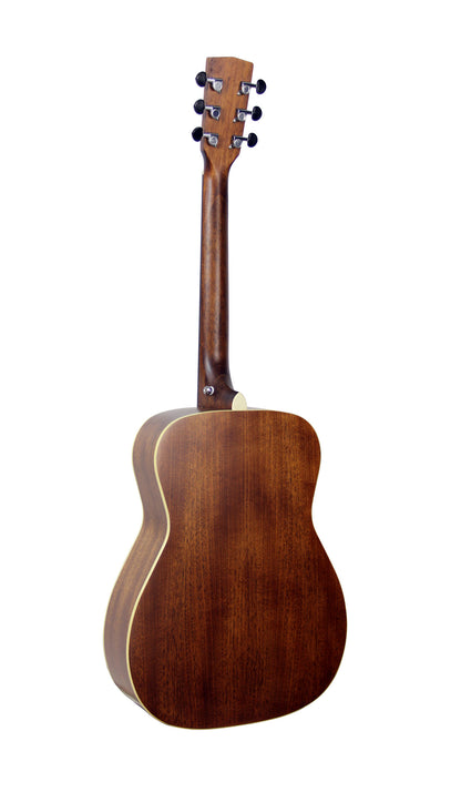 L100C, forme Concert, table acajou massif, fond & éclisses acajou, manche acajou, naturel satiné