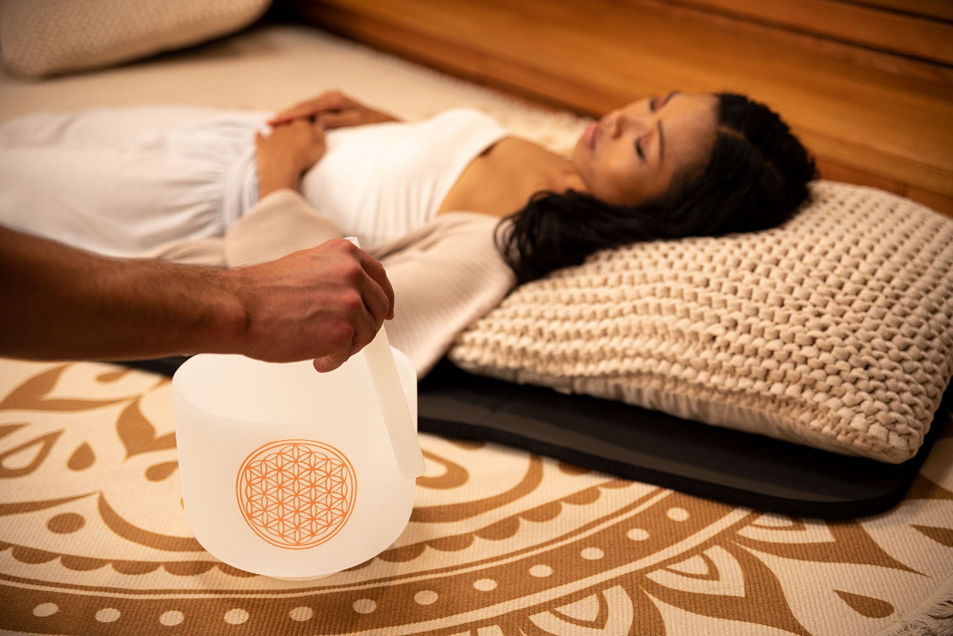 SINGING BOWL SONIC ENERGY CRISTAL 8"