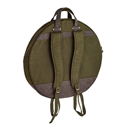 HOUSSE MEINL CYMBALES 22" TOILE CIREE FOREST GREEN