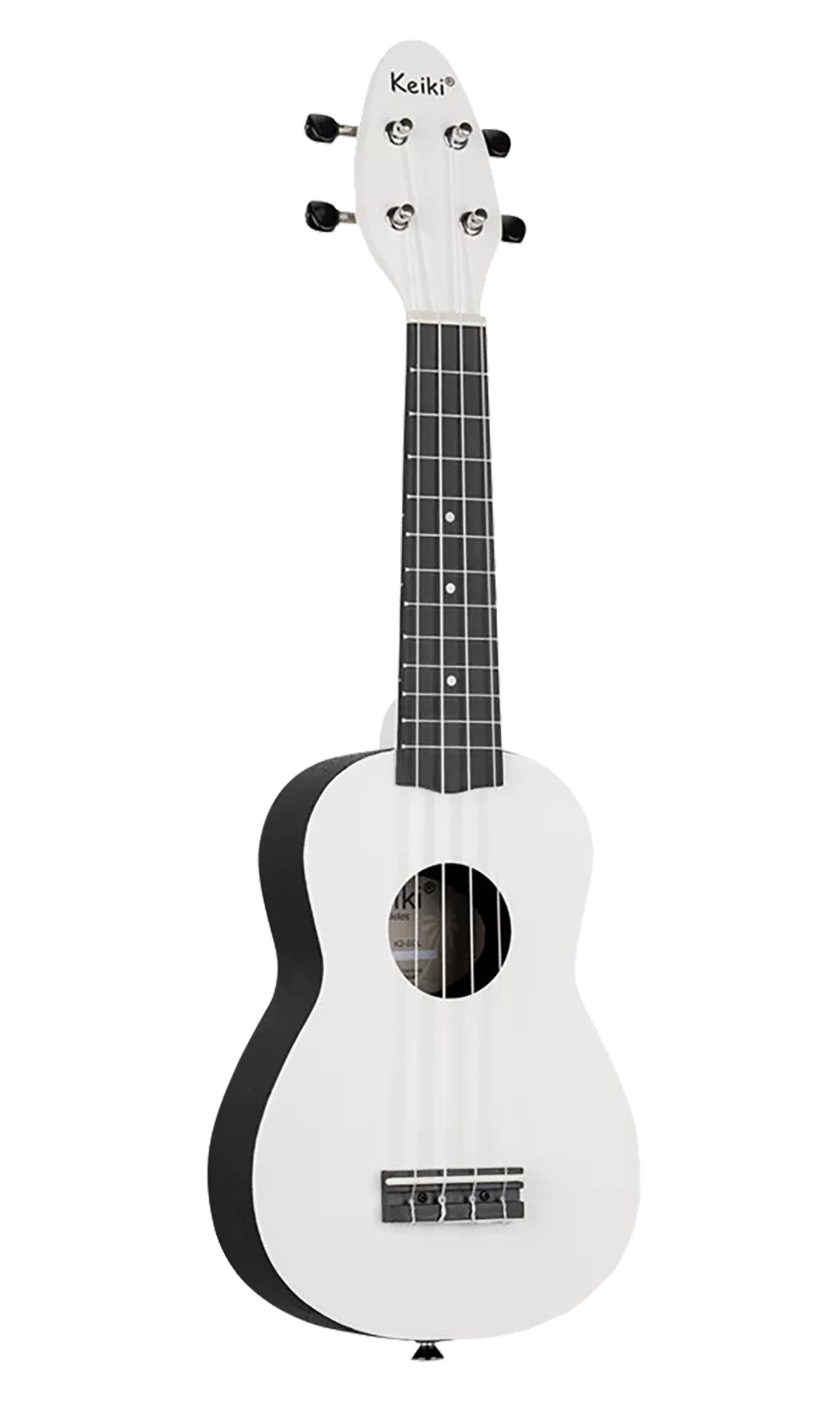 K2-SCL, pack ukulélé Soprano, table agathis, corps ABS galbé, manche okoumé, 12 frettes, accessoires, silent clouds satiné