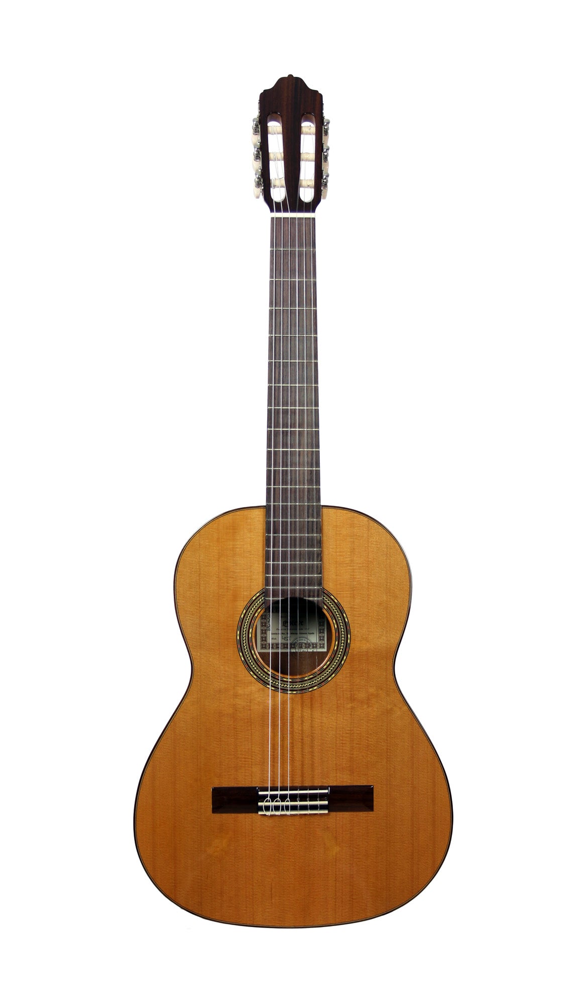 4ST, table cèdre massif, fond & éclisses acajou, manche acajou, touche palissandre, cordes Savarez Corum, naturel brillant