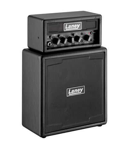 Ampli guitare MINISTACK-B-IRON stéréo 2x 3W, connexion Bluetooth, look Ironheart, 4 x HP 3", 2 canaux, connectique LSI, noir