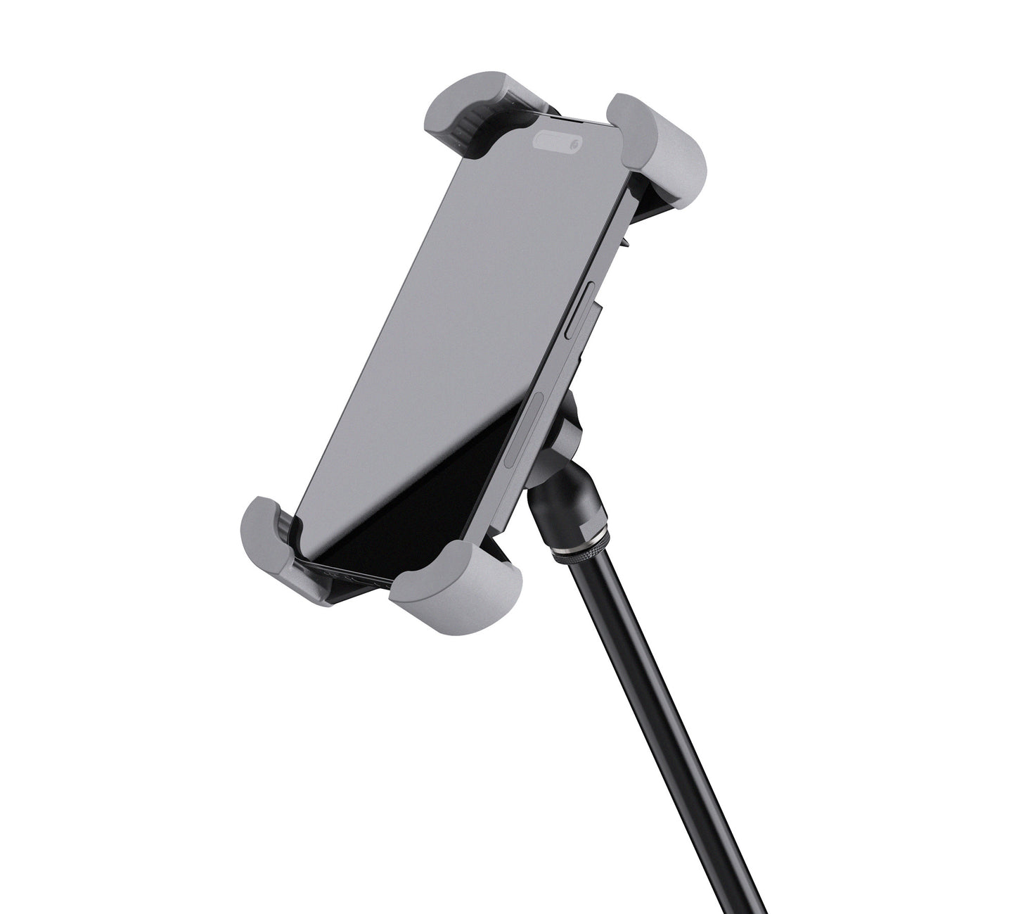 SUPPORT DE SMARTPHONE UNIVERSEL K&M 19753, FIXATION FILETAGE 3/8" ET 5/8", NOIR