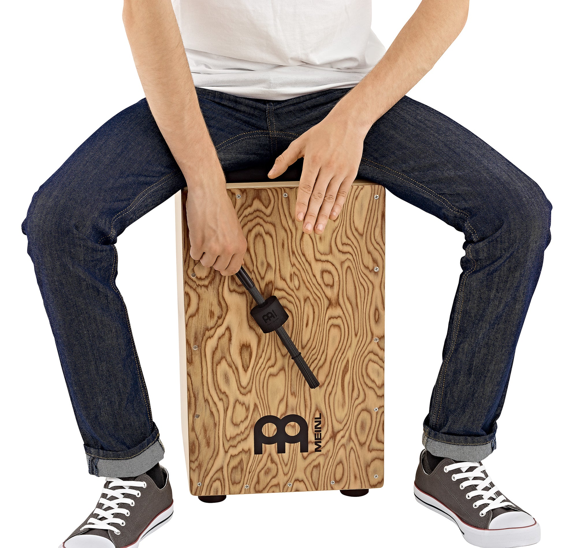 Balai cajon Meinl, mousse, noir