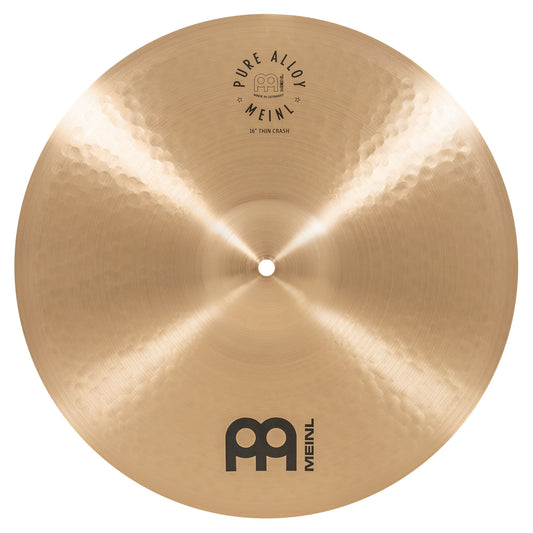 Thin Crash 16" Meinl Pure Alloy fini Traditional martelé
