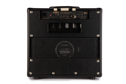 Ampli à lampes 15W, 1 x 12" Moollon G12-30M, préampli 3 x 12AX7, ampli 2 x EL84, boucle d'effet, poids: 17 kg, noir