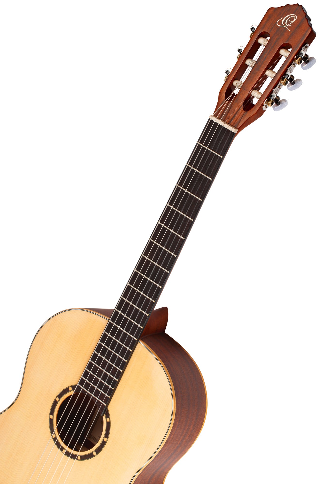 R121SN, modèle Slim Neck, table épicéa, fond & éclisses acajou, manche acajou (sillet 48 mm), housse, naturel satiné