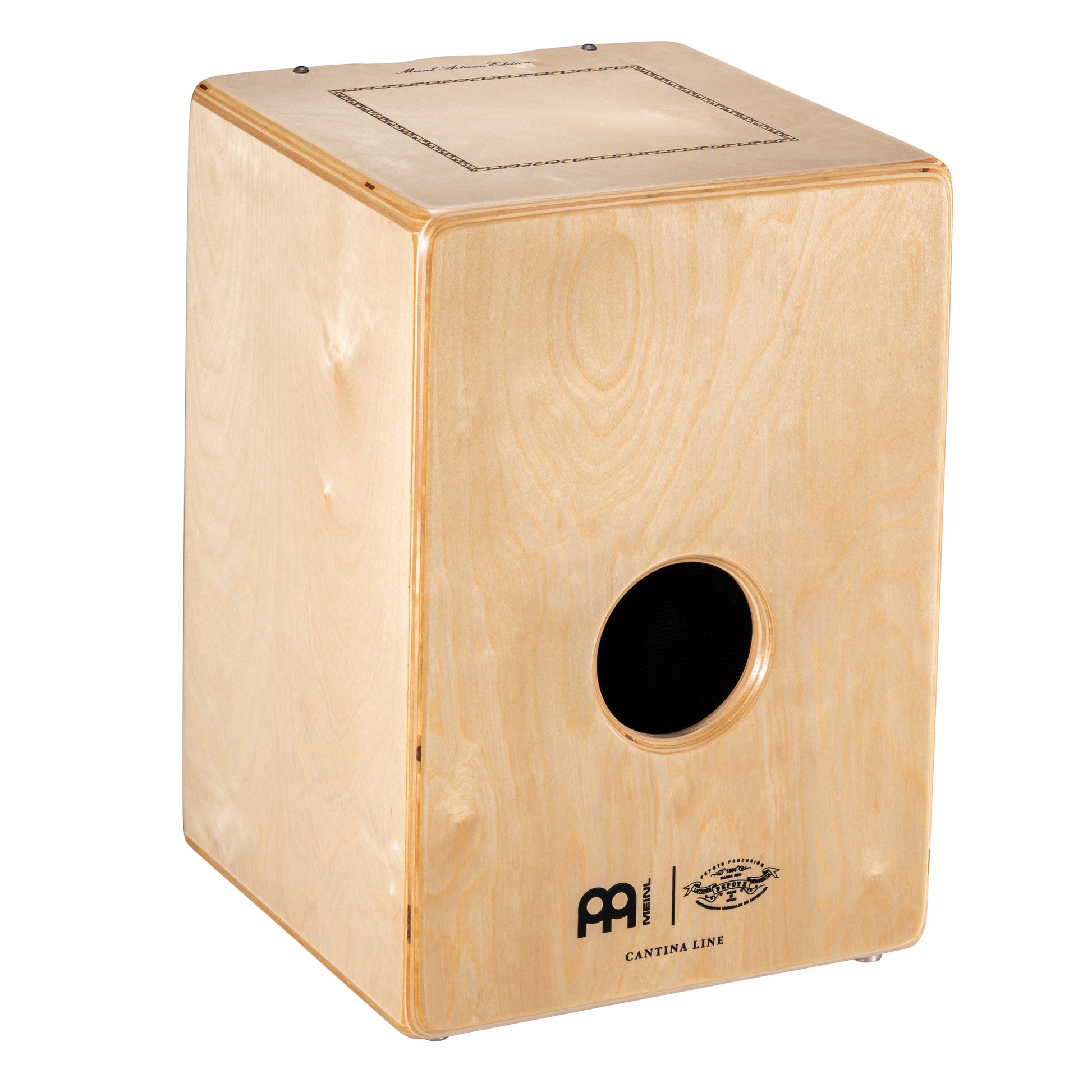 CAJON MEINL ARTISAN CANTINA LINE-WALNUT, FAÇADE AVANT NOYER, CORPS BOULEAU BALTIQUE 9 PLIS