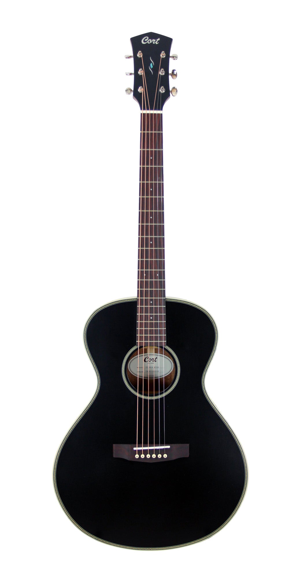 Essence MC4, table épicéa Sitka massif torréfié, f/e acajou, touche & chevalet palissandre, semi brillant, table noire