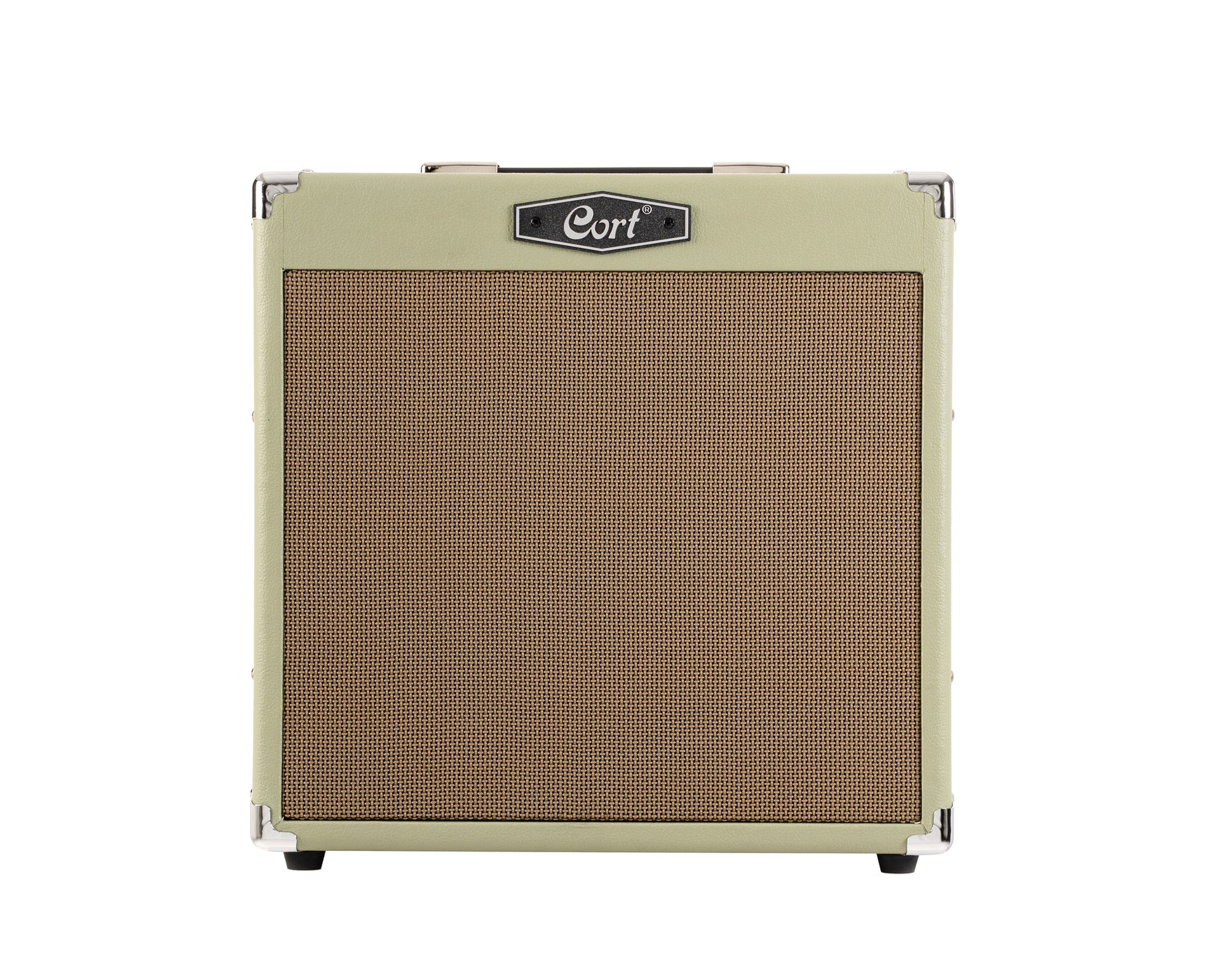 Ampli guitare 30W, 1x 10", 2 canaux, égaliseur 3 bandes, réverb, entrée Bluetooth, entrée CD/MP3 mini-Jack, vert pale