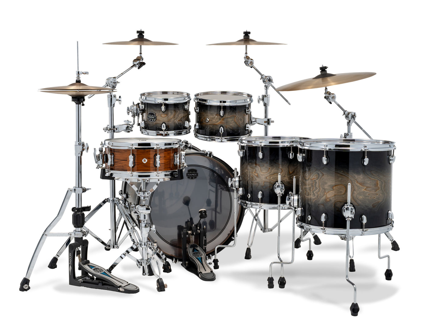 MAPEX SATURN 5 FUTS BLACK INK BURST