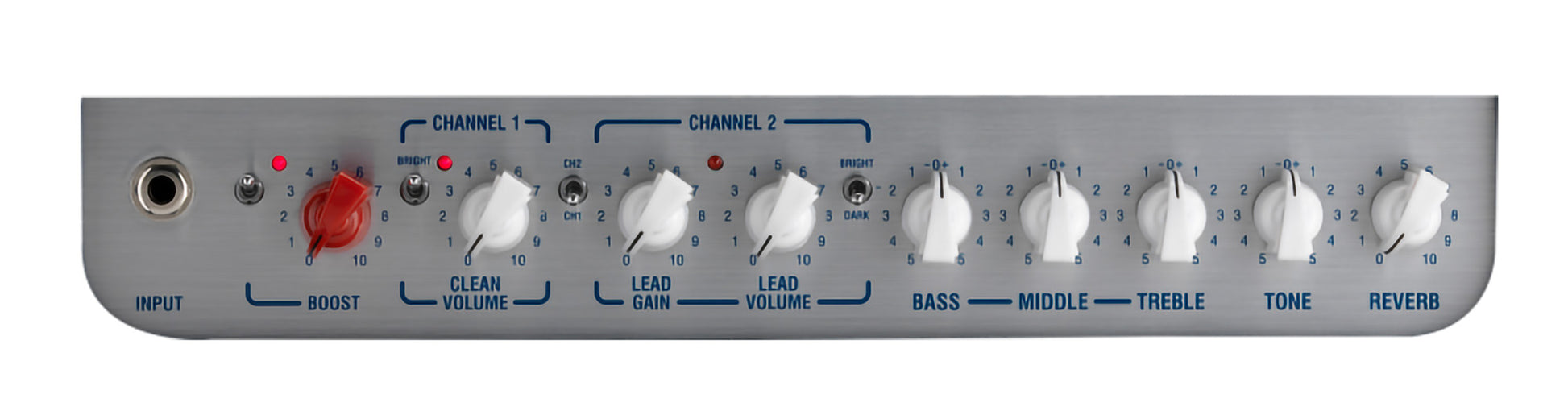 Ampli guitare électrique 60W, 1x HP 12" HH, 2 canaux, EQ 3 bandes, réverb, boucle d'effet, 9.4 kg, bleu