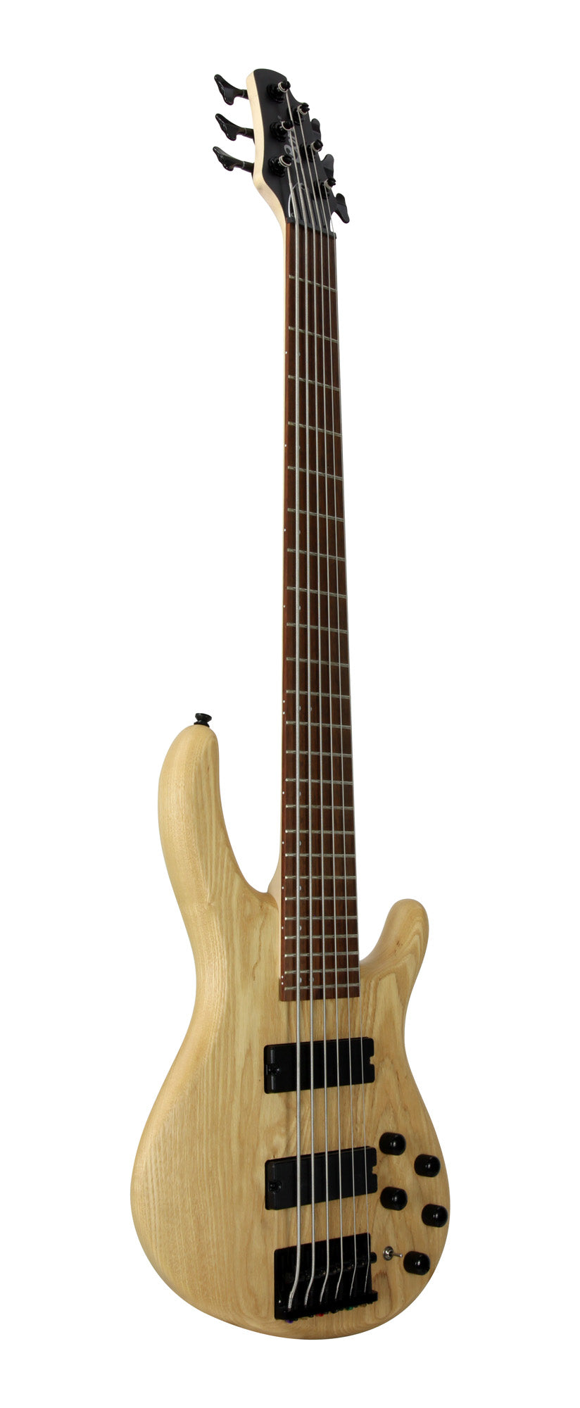 Action DLX AS, 6 cordes, corps frêne léger, micros Powersound, préampli 3 bandes Markbass, naturel pores ouverts