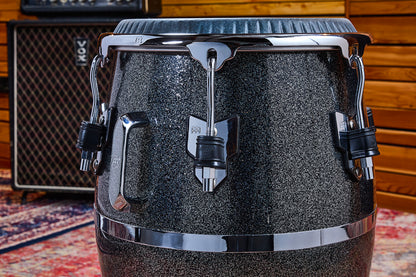 Quinto Diego Galé 11", fût fibre de verre 'premium', hauteur 71.12cm, peau cuir de veau noir, cercles SSR 4mm