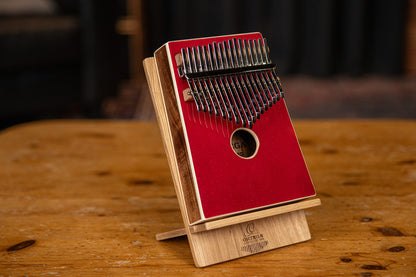 OKB4-MRD, kalimba Ortega série Acoustic, 17 notes en DO majeur, acacia massif, housse, vert