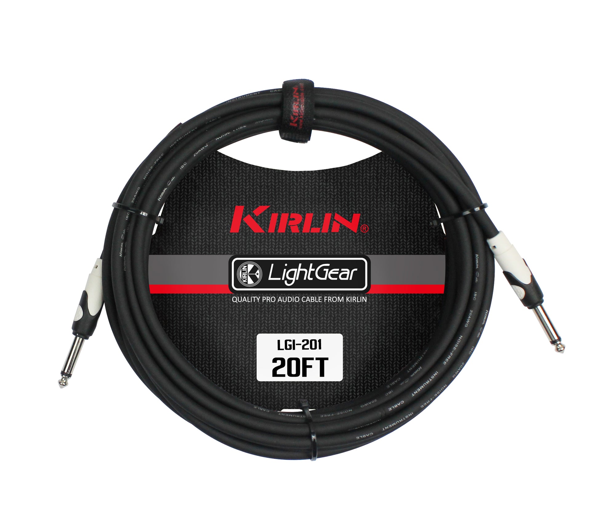 Câble instrument LIGHT GEAR Jack/Jack, 6 mètres, noir