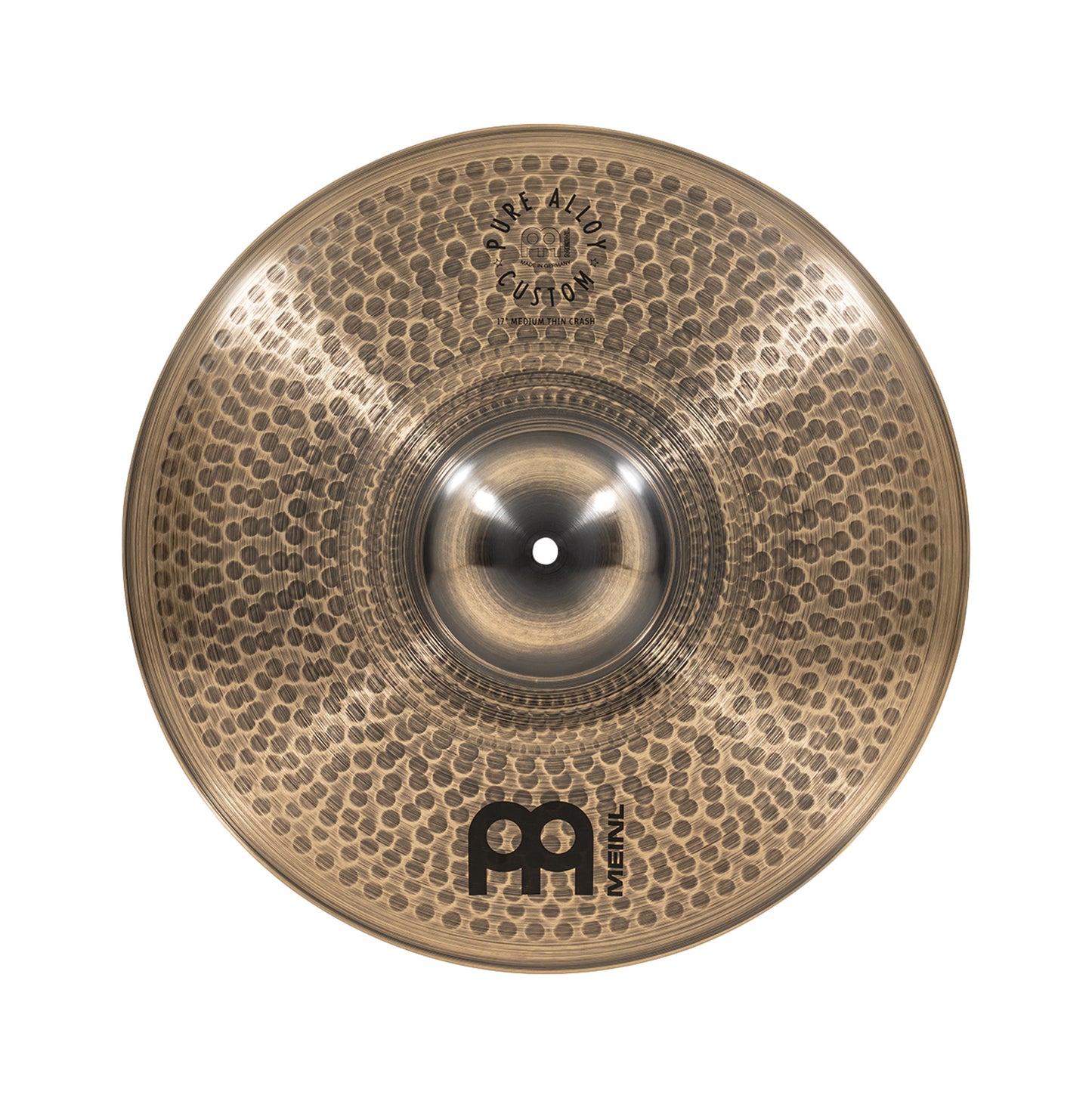 CRASH MEINL PURE ALLOY CUSTOM 17", medium thin, alliage Pure Alloy Custom