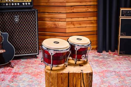 Bongos Meinl Marathon Exclusive 6" 3/4 & 8" Bordeaux Chromé