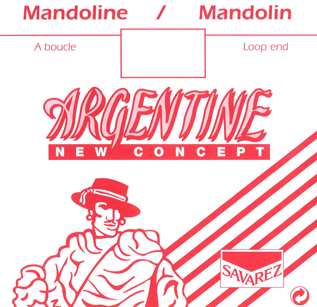 Corde La 2 mandoline, à boucle (vendues par 10)