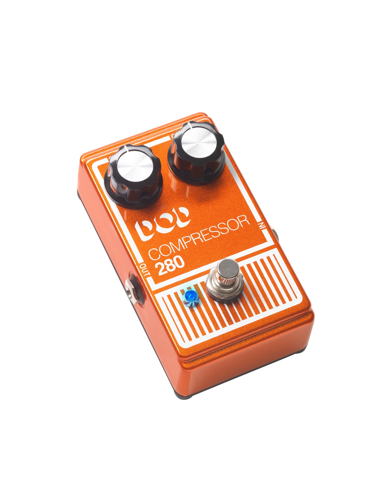 Pédale COMPRESSOR 280, compresseur basé sur le circuit original avec composants actualisés, True Bypass, orange métallisé