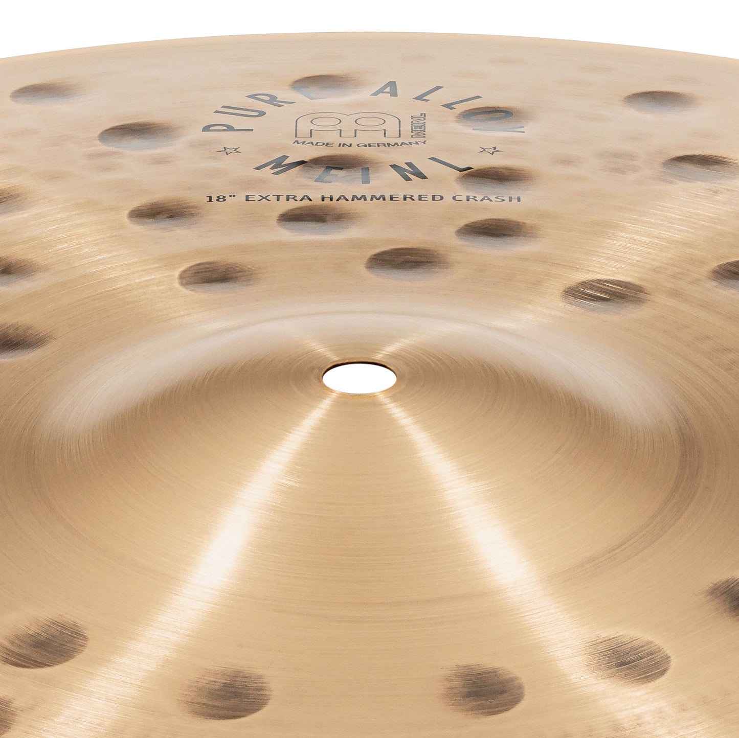 Crash 18" Extra Hammered Meinl Pure Alloy fini traditional martelé